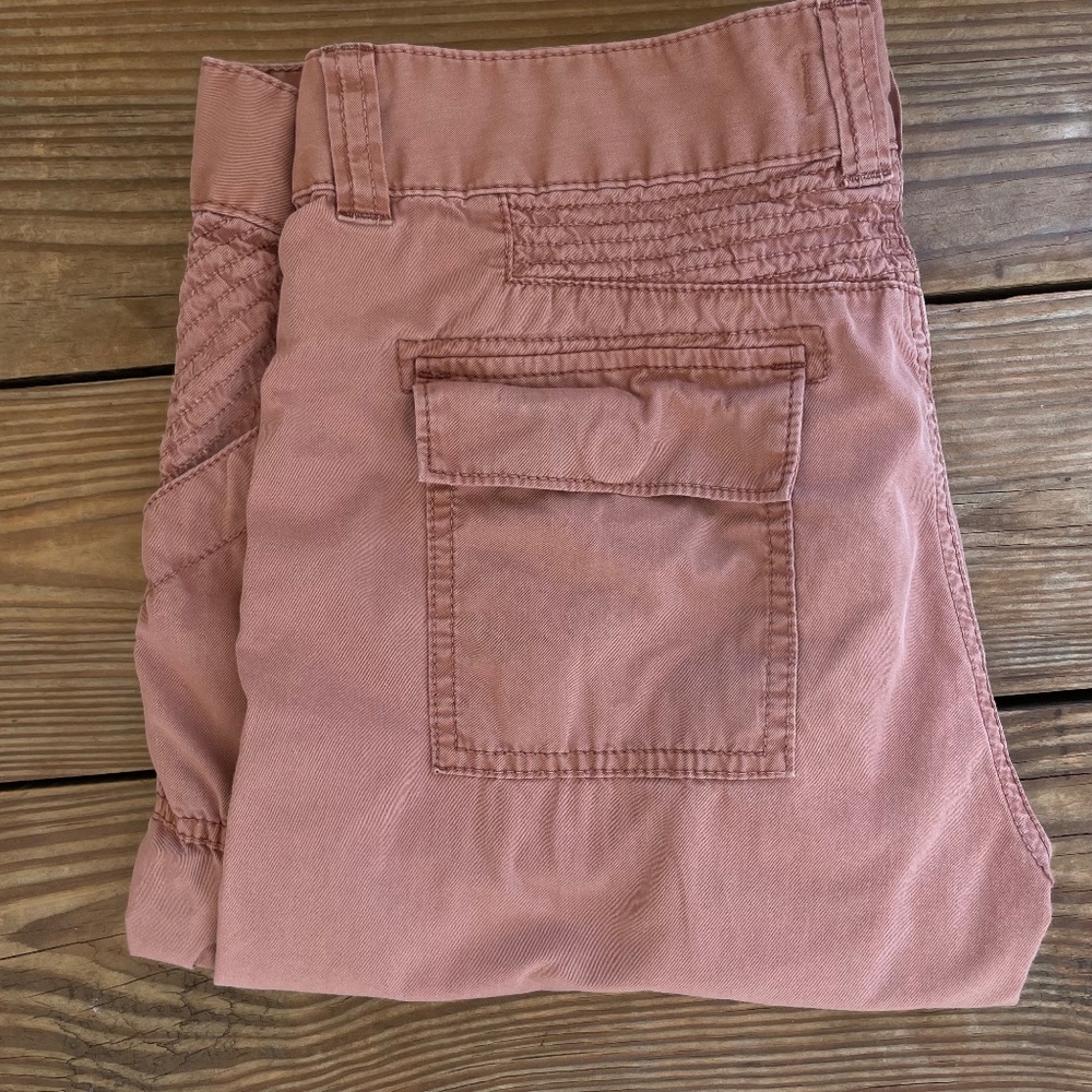Madewell | dusty rose camp stitch slouch straight crop utility cargo pant chino - Picture 13 of 15